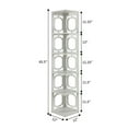thumbnail image 4 of Scranton & Co Five-Shelf Modern Wood Corner Bookcase in White, 4 of 4