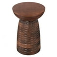 thumbnail image 6 of Simpli Home Boyd 13 inch Wide Solid Wood Contemporary Accent Table in Warm Dark Brown, Assembled, 6 of 7