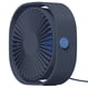 thumbnail image 1 of Ventilador de escritorio USB en azul oscuro, diseño compacto y portátil, ideal para espacios pequeños. Cuenta con 5 aspas que simulan brisas naturales, ajuste de 360° para dirección personalizada y, 1 of 6