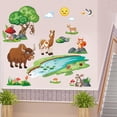thumbnail image 5 of Conjunto de pegatinas de pared ZHCH animales plantas sol nubes decoración de pared, 5 of 5