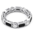 thumbnail image 3 of 5.00 Carat Beautiful Natural Diamond Black Onyx Gemstone Proposal Eternity Band for her Solid 14K White Gold Size 11.5 by Diamond-Capitals, 3 of 8