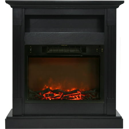 Cambridge Sienna 34 Electric Fireplace Mantel Heater With Charred Cambridge Sienna 34 Electric Fireplace Mantel Heater With Charred Log Display