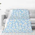 thumbnail image 1 of Fotbe Floral Daisy Manta de Franela Acolchonada con Estampado, Súper Suave y Esponjosa, Extra Grande para Sofá, Cama, Uso Todo el Año-50"x40", 1 of 7