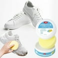 thumbnail image 1 of Crema limpiadora de zapatos | Limpiador de zapatillas multifuncional para zapatos deportivos, cuero, lona, blanco | Quitamanchas sin enjuague, descontamina, ilumina | Fórmula Suave 200g |, 1 of 6