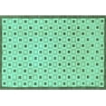thumbnail image 1 of Ahgly Company Indoor Rectangle Solid Turquoise Blue Modern Area Rugs, 7' x 10', 1 of 4