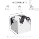 thumbnail image 4 of Fotbe Monochrome Flying Ravens Porta Pañuelos Decorativo de Cuero, Caja Cuadrada Moderna para Pañuelos Faciales, Organizador y Dispensador 5x5x5'', 4 of 7