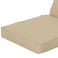 thumbnail image 6 of GDF Studio Massey Outdoor Water Resistant Fabric Club Chair Cushions with Piping, Tan, 6 of 7