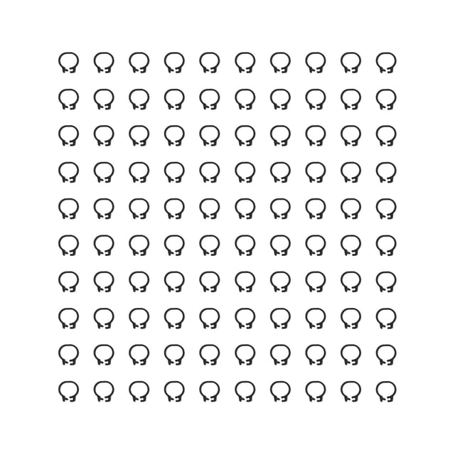 100 Uds. Anillos para patas de identificación de palomas de 8mm bandas para patas de aves de corral sin palabras suministros para palomas negro