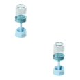 thumbnail image 2 of Moyic Juego de soporte para cepillos de dientes organizador de Paja de trigo Azul Lampenform 2piezas, 2 of 5