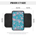 thumbnail image 7 of Yuyamidu Cherry Blossom Auto Armrest Cover Pad Blue Car Armrest Seat Box Cover Protector Soft Center Console Cover for Car Truck Van Sedan Accessories, 7 of 7