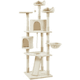 thumbnail image 2 of Renwick 79'' Multilevel Cat Tree with Condos & Scratching Posts,Beige, 2 of 8