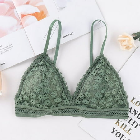 

Sports Bra Beauty Back Wrapped Chest Women Yoga Bra Lace No Steel Ring Triangle Cup Comfortable Skin Bra Stretch Chen Padded