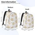 thumbnail image 3 of Yiaed Gold Snowflake Print Backpack, Premium Laptop Backpack, Travel Backpack for Women, Lightweight Backpacks, Comfortable Back Pack-Medium, 3 of 7