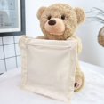 thumbnail image 3 of Peek A Bear con manta de seguridad, repetición interactiva, osito de peluche, juguete Musical, canto, peluche parlante, 3 of 5