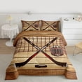 thumbnail image 2 of Homewish Sport Ice Hockey 2pcs Bedding Comforter Set for Kids Children Teens,Retro Rustic Cabin Twin Comforter Sets,Ball Gamer Breathable Bedding Set,Super Cozy Room Decor,Reversible, 2 of 8