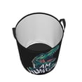 thumbnail image 3 of Balery Hungry Tyrannosaurus Round Laundry Basket with Handles Waterproof Freestanding Laundry Hamper for Clothes Toys in the Dorm and Family-Medium, 3 of 8