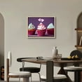 thumbnail image 2 of Nawypu Canvas Prints Wall Art - Three Colorful Cupcakes/Icecream | Modern Wall Decor/Home Art Stretched Gallery Canvas Wraps Giclee Print &amp; Ready to Hang, 2 of 4