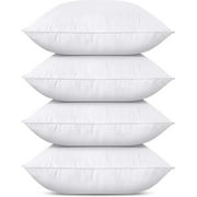Set of 4 28x28 Premium Hypoallergenic Pillow Inserts