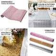 thumbnail image 3 of Efavormart 9Ft Glitter Paper Table Runner Roll, Disposable Table Runner with Vintage Floral Design - Rose Gold - Blush for Morden Stylish Wedding Party Holiday Celebration Table Setting Decoration, 3 of 11