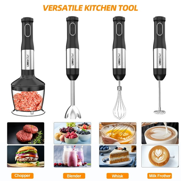 Immersion Blender, LINKChef 20-Speed 7-in-1 Hand Blender with