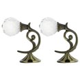 thumbnail image 1 of Shisuyan Wall Mounted Drapery Tiebacks Crystal 2Pcs 2.8x2.4in, 1 of 8