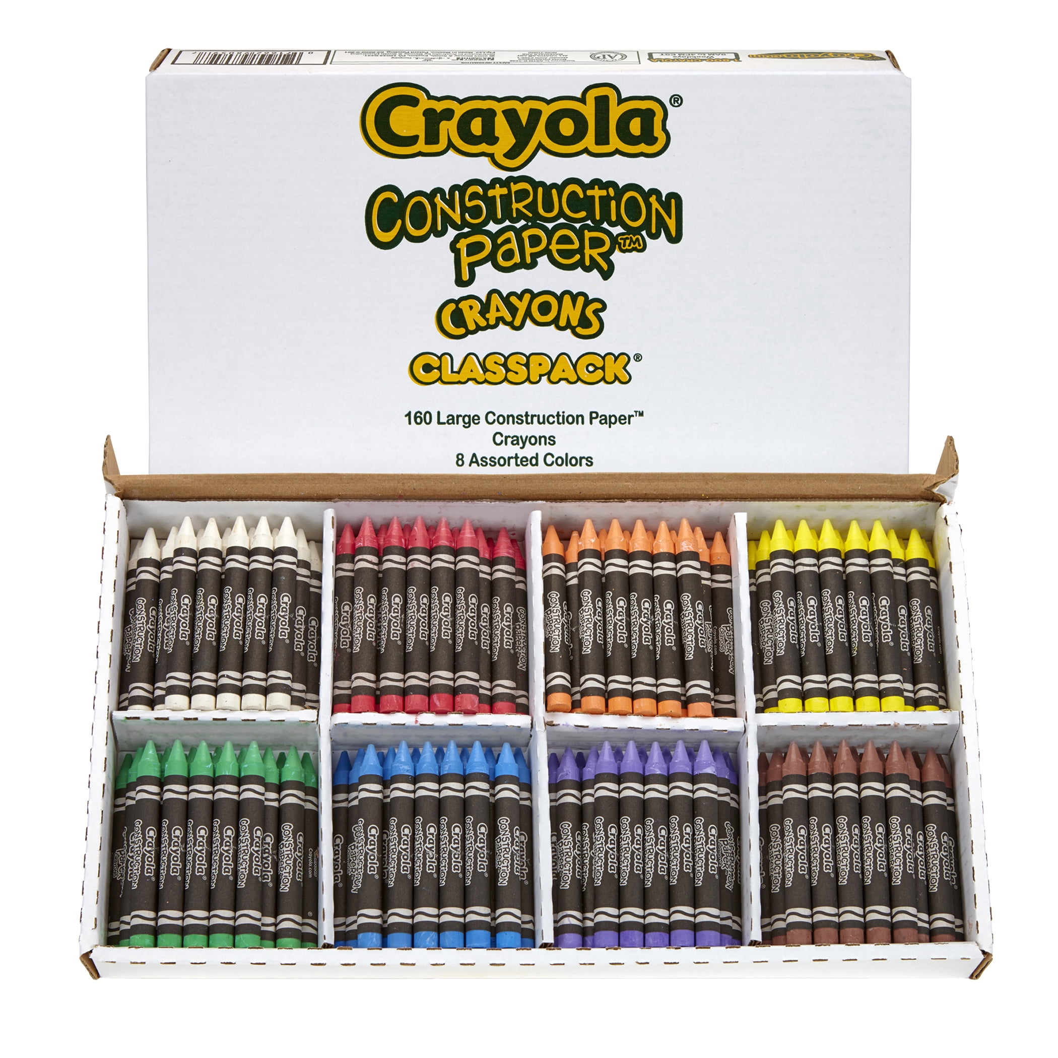 Crayola Construction Paper Crayon Classpack, 60 - Walmart.com - Walmart.com