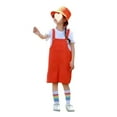thumbnail image 4 of Mercatoo Toddler Overalls Shorts Boy Girl Solid Color Sleeveless Suspender Romper Kids Cute Short Bib Jumpsuit Summer Clothes, 4 of 7