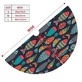 thumbnail image 3 of Sikiie Colorful Fish 30-48 inches {designName} Print Christmas Tree Skirt Snowman Xmas Tree Skirt with Edge Christmas Decorations for Holiday Party48", 3 of 7