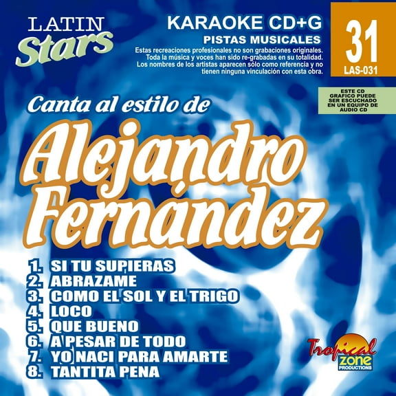Karaoke Latin Stars 031 Alejandro Fernandez