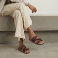 thumbnail image 2 of Sandalias KIDMI para mujer con plantilla de corcho, marrón, ajustables, talla 39, 2 of 7