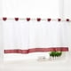 thumbnail image 2 of MIni Cortina de Ventana Cocina de Puerta de Corta Cortina Tier Personalizar 1 35x18 pulgadas rojo vino, 2 of 6