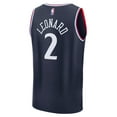 thumbnail image 3 of Men's-Fanatics Kawhi Leonard Navy LA Clippers Fast Break Icon Jersey, 3 of 3