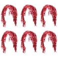 thumbnail image 2 of Brybelly MPHT-103 Tinsel Party Wigs Halloween Costume, Red - Pack of 6, 2 of 4