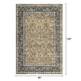 thumbnail image 2 of 8" x10" Washable Area Rug - Persian Boho Vintage Design, Ultra-Thin Foldable Low Pile Rug, Non-Shedding Pet & Kid Friendly for Bedroom, Dining Room, Home Office, Camel, 2 of 7