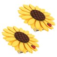 thumbnail image 5 of 2pcs girasol estilo clip de la cortina de la cortina de la correa de la hebilla de la cortina (amarillo), 5 of 5