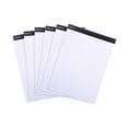 thumbnail image 1 of Bloc de notas legales Mintra PREMIUM BLANCO 6 paq 8.5x11 RAYADO ESTRECHO 50 hojas microperforado papel escuela oficina, 1 of 3