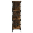 thumbnail image 3 of vidaXL Sideboard Smoked Oak 102x32x103.5 cm Engineered Wood, 3 of 5
