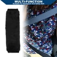 thumbnail image 3 of Unique Bargains Soft Faux Fur Car Seat Belt Cover / Backpack Shoulder Pad Multifunctional Seat Belt Pad Cover for Truck Car SUV / Comfort Breathable Faux Fur 7x24cm / 1pcs Black, 3 of 7