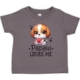 thumbnail image 3 of Inktastic Papaw Loves Me Grandchild Puppy Boys or Girls Toddler T-Shirt, 3 of 5