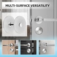 thumbnail image 7 of Stainless Steel Door Hole Cover Plate, 2.64" Deadbolt Cover with Screws for Enhanced Security, Privacy & Aesthetic Appeal on Entry Doors(Silver), 7 of 7