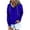 Blue #4, variant on Women Hoodie pstuiky Sweatshirt for Women, Women Casual Hoodie Long-Sleeved Drawstring Lightweight Hoodie Sweatshirt Button Loose Pullover Top with Pockets Leisure Navy S