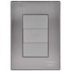 thumbnail image 1 of Tapa Ciega InoxiumSilver 1Pza Placa Ciega Plateado Acero Inoxidable/PC., 1 of 4