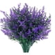 thumbnail image 1 of ZHAOCHENG Flores artificiales de lavanda para exterior, resistentes a los rayos UV, de plástico, para decoración de interiores, hogar, jardín, porche (morado), 1 of 3