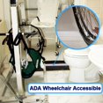 thumbnail image 4 of Duzzy Umbral de ducha plegable de 118 pulgadas, presa de agua, barrera de tapón de agua para ducha de silicona, ideal para acceso en silla de ruedas, apto para accesibilidad, duchas para discapacitado, 4 of 5