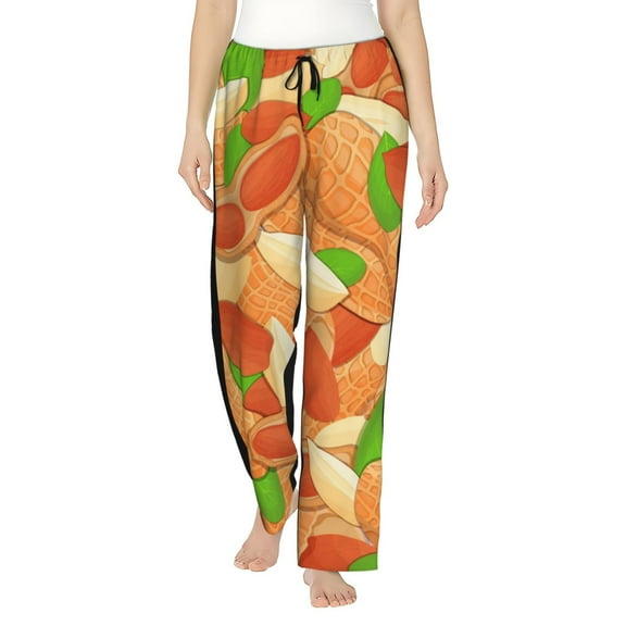 Logiee Peanuts1 Print Women Pajama Pants,Comfy Pj Bottom with Pockets & Drawstring,Stretch Casual Sleepwear-Small