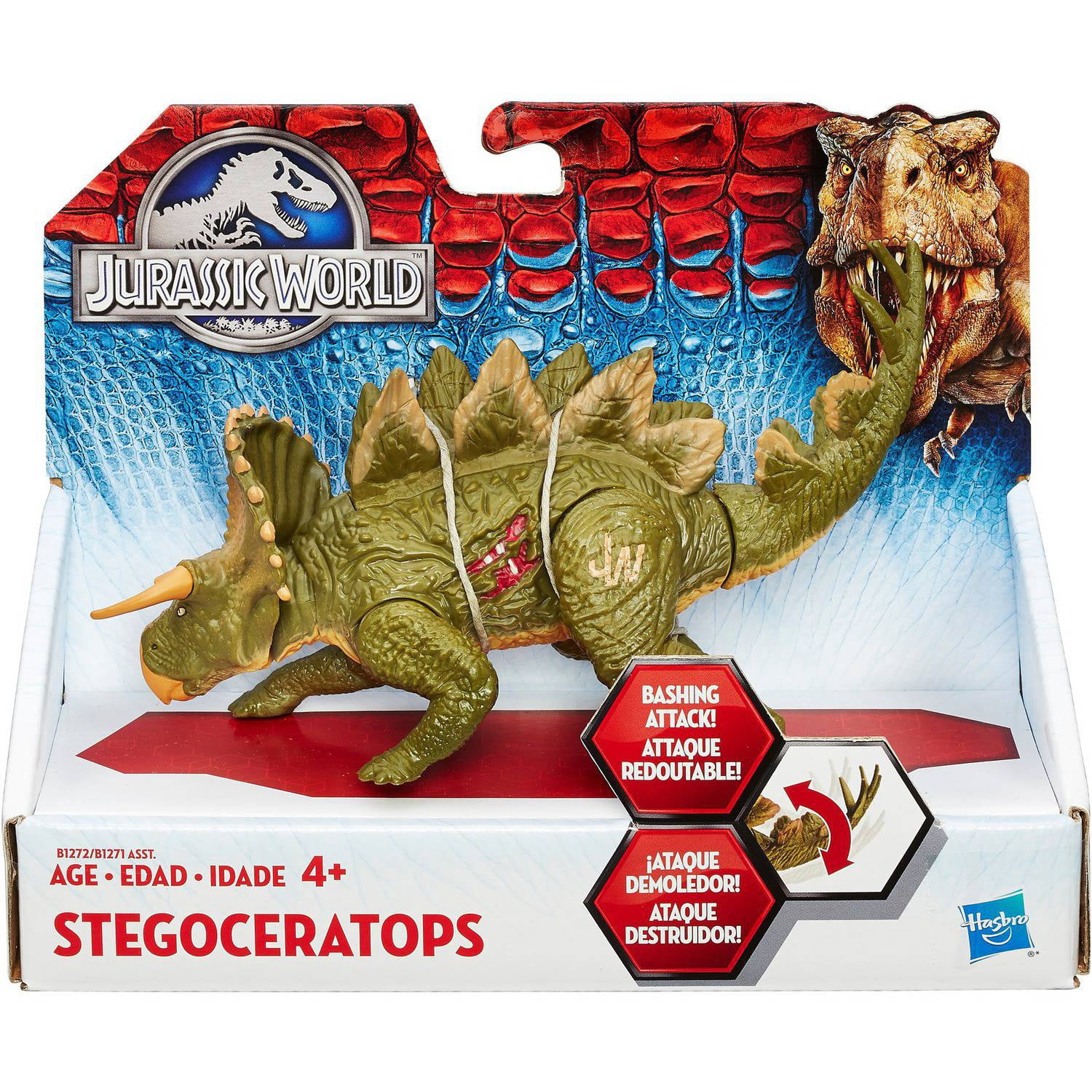 Jurassic World Bashers & Biters Stegoceratops Figure - Walmart.com