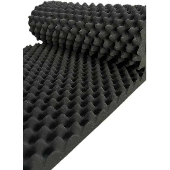 4 Pack  Crate Foam Soundproof Panels, 48''X24'''' High-Density Fireproof Acoustic Wall Panels for Studio, Home Theater & Office