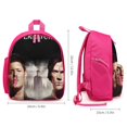 thumbnail image 2 of Sobrenatural Mochila Escolar para Niños y Niñas, Mochila Infantil Ligera de Alta Calidad, Grande y Duradera ROSA, 2 of 6