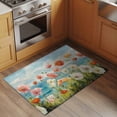 thumbnail image 2 of Rectangle Rug 2x3ft Area Rug,Spring Poppy Watercolor Flower Area Rugs for Living Room Bedroom,Beach Scene Oil Painting Art Floor Mat Non-Slip Non-Shedding Carpet Indoor Accent Rugs, 2 of 9