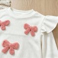 thumbnail image 7 of HCNTES Baby Girl Winter Clothes Girls Outfits Toddler Long Sleeve Tops Shirt Floral Prints Flare-Leg Pants Clothing Set Girls Suit, 7 of 7